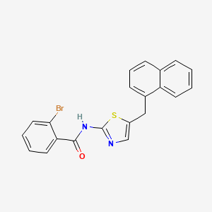 2-bromo-N-[5-(1-naphthylmethyl)-1,3-thiazol-2-yl]benzamide