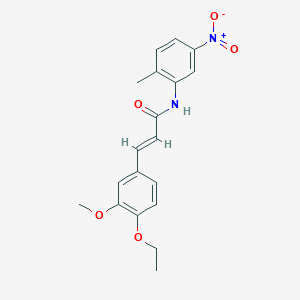 3-(4-ethoxy-3-methoxyphenyl)-N-(2-methyl-5-nitrophenyl)acrylamide
