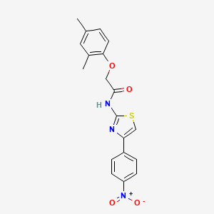 2-(2,4-dimethylphenoxy)-N-[4-(4-nitrophenyl)-1,3-thiazol-2-yl]acetamide