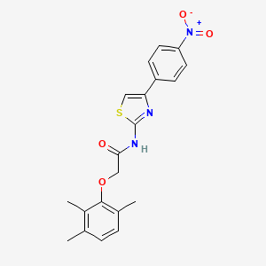 molecular formula C20H19N3O4S B3478144 N-[4-(4-nitrophenyl)-1,3-thiazol-2-yl]-2-(2,3,6-trimethylphenoxy)acetamide 