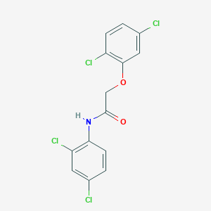 molecular formula C14H9Cl4NO2 B3478152 2-(2,5-dichlorophenoxy)-N-(2,4-dichlorophenyl)acetamide 