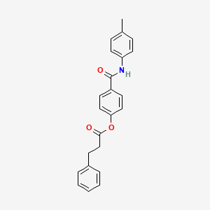4-{[(4-methylphenyl)amino]carbonyl}phenyl 3-phenylpropanoate