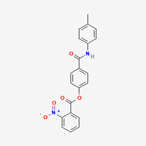 4-{[(4-methylphenyl)amino]carbonyl}phenyl 2-nitrobenzoate