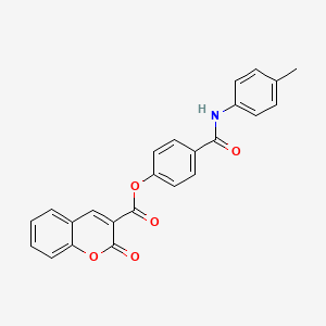 4-{[(4-methylphenyl)amino]carbonyl}phenyl 2-oxo-2H-chromene-3-carboxylate