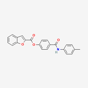 4-{[(4-methylphenyl)amino]carbonyl}phenyl 1-benzofuran-2-carboxylate