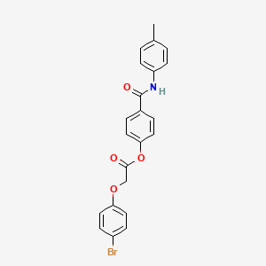 4-{[(4-methylphenyl)amino]carbonyl}phenyl (4-bromophenoxy)acetate