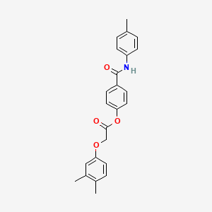 4-{[(4-methylphenyl)amino]carbonyl}phenyl (3,4-dimethylphenoxy)acetate
