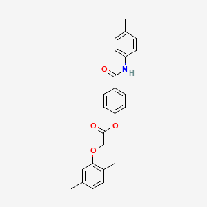 4-{[(4-methylphenyl)amino]carbonyl}phenyl (2,5-dimethylphenoxy)acetate