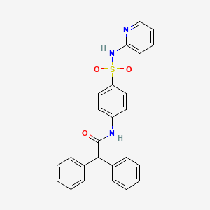 molecular formula C25H21N3O3S B3478249 2,2-diphenyl-N-{4-[(2-pyridinylamino)sulfonyl]phenyl}acetamide 