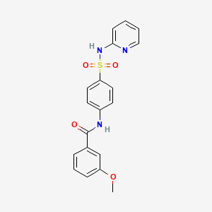 molecular formula C19H17N3O4S B3478255 3-methoxy-N-{4-[(2-pyridinylamino)sulfonyl]phenyl}benzamide 