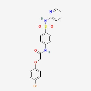 2-(4-bromophenoxy)-N-{4-[(2-pyridinylamino)sulfonyl]phenyl}acetamide