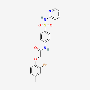 2-(2-bromo-4-methylphenoxy)-N-{4-[(2-pyridinylamino)sulfonyl]phenyl}acetamide