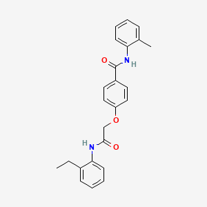4-{2-[(2-ethylphenyl)amino]-2-oxoethoxy}-N-(2-methylphenyl)benzamide