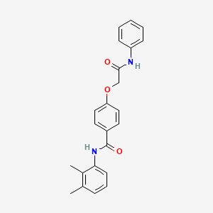 molecular formula C23H22N2O3 B3478333 4-(2-anilino-2-oxoethoxy)-N-(2,3-dimethylphenyl)benzamide 