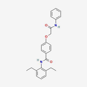 molecular formula C25H26N2O3 B3478340 4-(2-anilino-2-oxoethoxy)-N-(2,6-diethylphenyl)benzamide 
