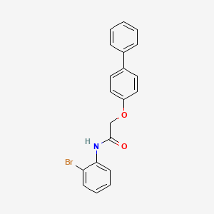 molecular formula C20H16BrNO2 B3478363 2-(4-biphenylyloxy)-N-(2-bromophenyl)acetamide 