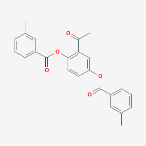 [3-Acetyl-4-(3-methylbenzoyl)oxyphenyl] 3-methylbenzoate