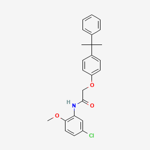 N-(5-chloro-2-methoxyphenyl)-2-[4-(1-methyl-1-phenylethyl)phenoxy]acetamide