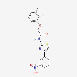 molecular formula C19H17N3O4S B3478467 2-(2,3-dimethylphenoxy)-N-[4-(3-nitrophenyl)-1,3-thiazol-2-yl]acetamide 