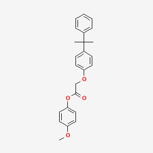 molecular formula C24H24O4 B3478474 4-methoxyphenyl [4-(1-methyl-1-phenylethyl)phenoxy]acetate 