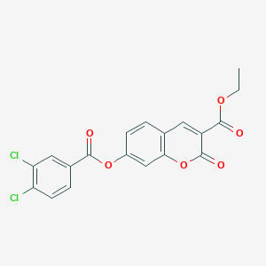 ethyl 7-[(3,4-dichlorobenzoyl)oxy]-2-oxo-2H-chromene-3-carboxylate