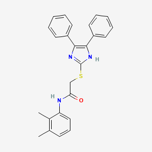 molecular formula C25H23N3OS B3478669 N-(2,3-dimethylphenyl)-2-[(4,5-diphenyl-1H-imidazol-2-yl)thio]acetamide 