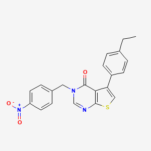 molecular formula C21H17N3O3S B3478740 5-(4-ethylphenyl)-3-(4-nitrobenzyl)thieno[2,3-d]pyrimidin-4(3H)-one 