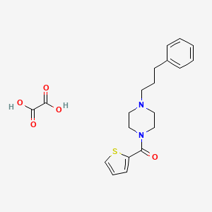 1-(3-phenylpropyl)-4-(2-thienylcarbonyl)piperazine oxalate