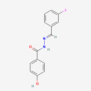 4-hydroxy-N'-(3-iodobenzylidene)benzohydrazide