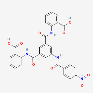 2,2'-[{5-[(4-nitrobenzoyl)amino]-1,3-phenylene}bis(carbonylimino)]dibenzoic acid