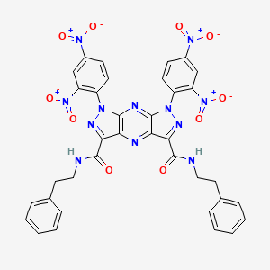 1,7-bis(2,4-dinitrophenyl)-N,N'-bis(2-phenylethyl)-1,7-dihydrodipyrazolo[3,4-b:4',3'-e]pyrazine-3,5-dicarboxamide