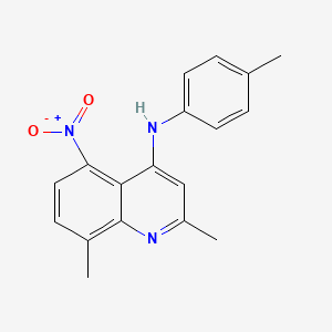 2,8-dimethyl-N-(4-methylphenyl)-5-nitro-4-quinolinamine