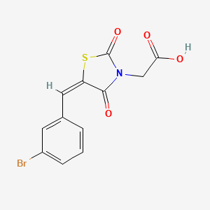 [5-(3-bromobenzylidene)-2,4-dioxo-1,3-thiazolidin-3-yl]acetic acid