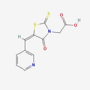 [4-oxo-5-(3-pyridinylmethylene)-2-thioxo-1,3-thiazolidin-3-yl]acetic acid