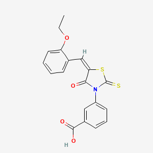 3-[5-(2-ethoxybenzylidene)-4-oxo-2-thioxo-1,3-thiazolidin-3-yl]benzoic acid