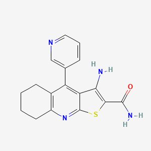 3-amino-4-pyridin-3-yl-5,6,7,8-tetrahydrothieno[2,3-b]quinoline-2-carboxamide