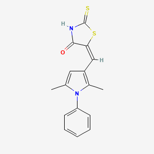 5-[(2,5-dimethyl-1-phenyl-1H-pyrrol-3-yl)methylene]-2-thioxo-1,3-thiazolidin-4-one