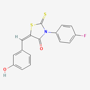 3-(4-fluorophenyl)-5-(3-hydroxybenzylidene)-2-thioxo-1,3-thiazolidin-4-one