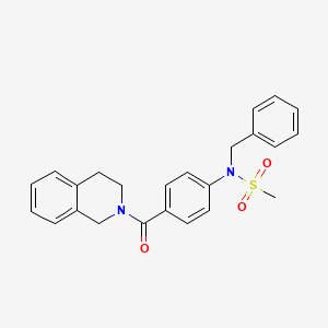 N-benzyl-N-[4-(3,4-dihydro-2(1H)-isoquinolinylcarbonyl)phenyl]methanesulfonamide