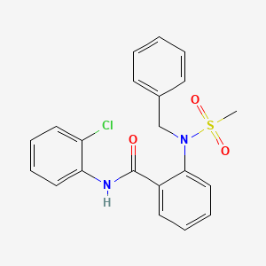 2-[benzyl(methylsulfonyl)amino]-N-(2-chlorophenyl)benzamide