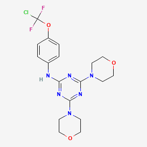 N-{4-[chloro(difluoro)methoxy]phenyl}-4,6-dimorpholin-4-yl-1,3,5-triazin-2-amine