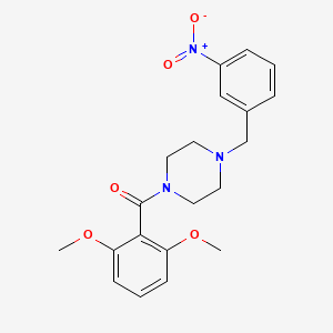 molecular formula C20H23N3O5 B3479246 1-(2,6-dimethoxybenzoyl)-4-(3-nitrobenzyl)piperazine 