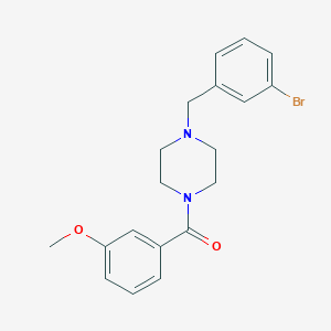 molecular formula C19H21BrN2O2 B3479251 1-(3-bromobenzyl)-4-(3-methoxybenzoyl)piperazine 