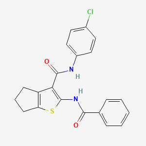 2-(benzoylamino)-N-(4-chlorophenyl)-5,6-dihydro-4H-cyclopenta[b]thiophene-3-carboxamide