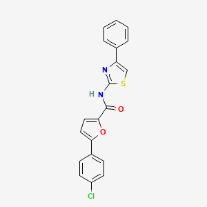 5-(4-chlorophenyl)-N-(4-phenyl-1,3-thiazol-2-yl)-2-furamide