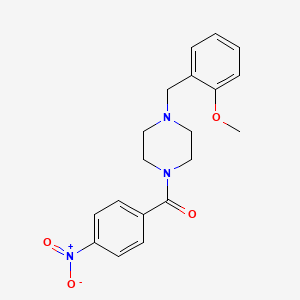 1-(2-methoxybenzyl)-4-(4-nitrobenzoyl)piperazine