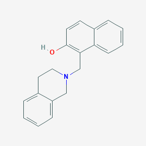 molecular formula C20H19NO B3479349 1-(3,4-dihydro-2(1H)-isoquinolinylmethyl)-2-naphthol 