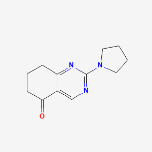 molecular formula C12H15N3O B3479353 2-(1-pyrrolidinyl)-7,8-dihydro-5(6H)-quinazolinone 