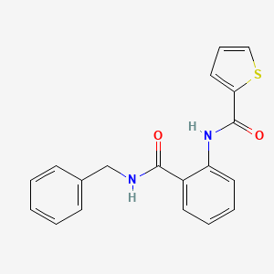 molecular formula C19H16N2O2S B3479370 N-{2-[(benzylamino)carbonyl]phenyl}-2-thiophenecarboxamide 