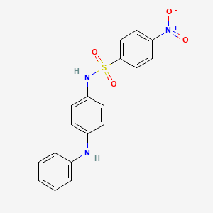 N-(4-anilinophenyl)-4-nitrobenzenesulfonamide